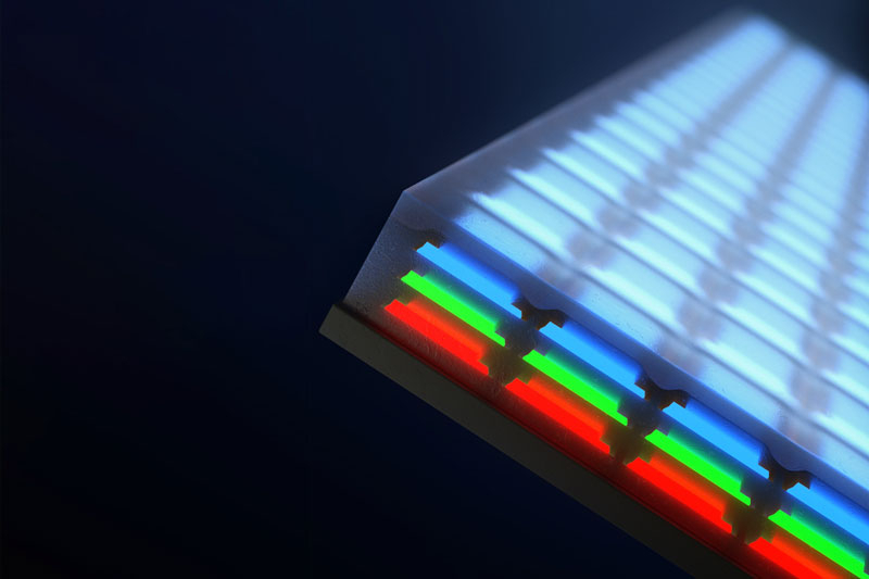 Учёные научились укладывать RGB-субпиксели в стопки — получился экран micro-LED с разрешением 5000 ppi