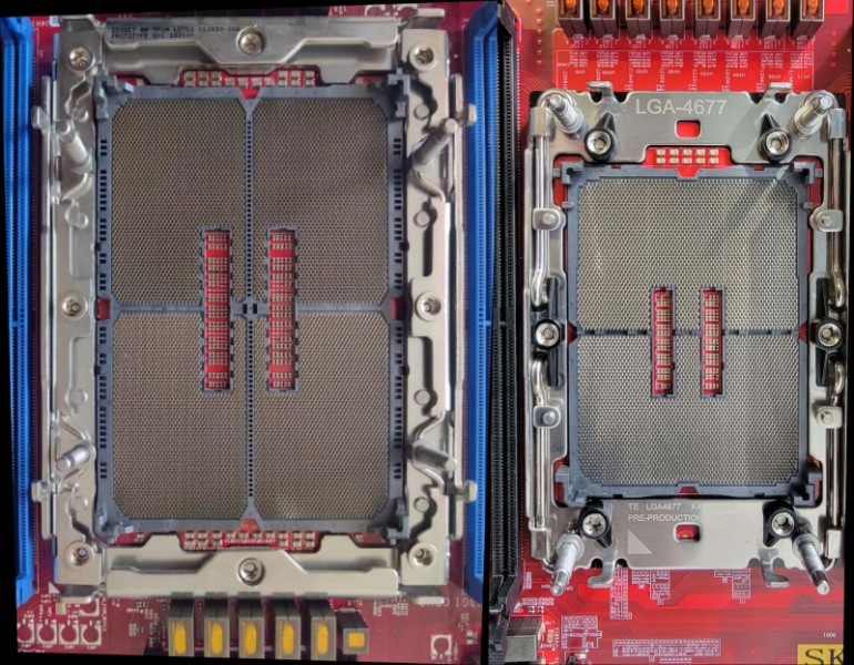 Грядущий гигантский сокет Intel LGA 7529 оказался на 70 % больше LGA 4677 — длиной со слот для оперативной памяти