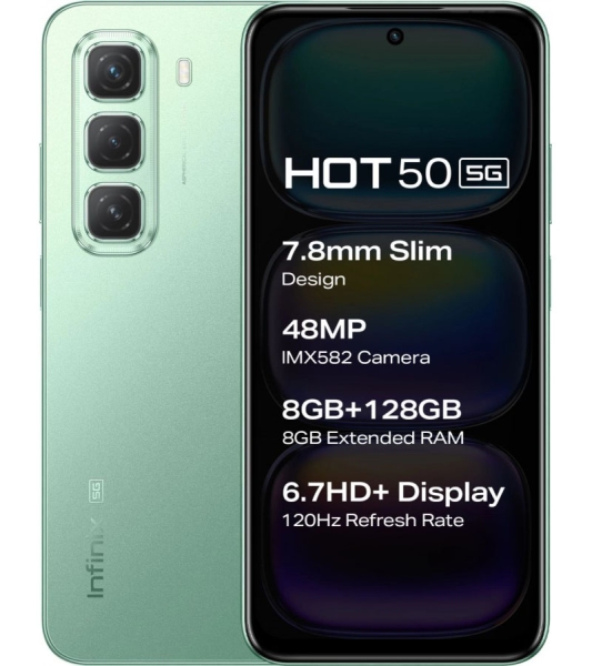 Анонсирован 5G-смартфон Infinix Hot 50 с толщиной корпуса 7,8 мм