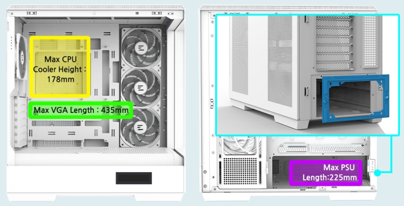 Обзор и тестирование корпуса Zalman P50 DS White: «аквариум» с подсветкой