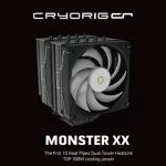 Cryorig выпустила кулер Monster XX с десятью тепловыми трубками для процессоров с TDP до 300 Вт